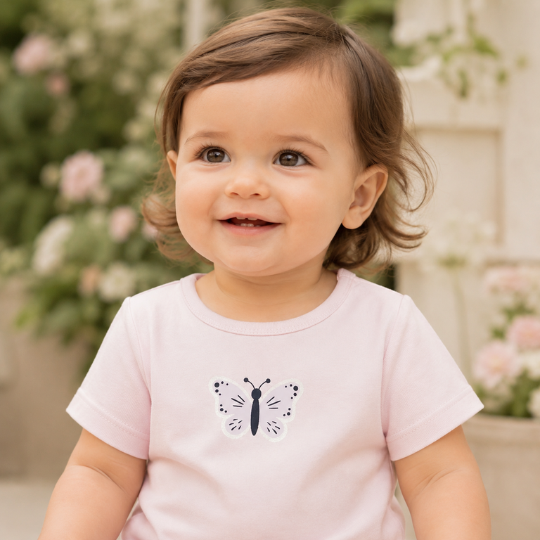 T-shirt Vubie (cradle pink butterfly)
