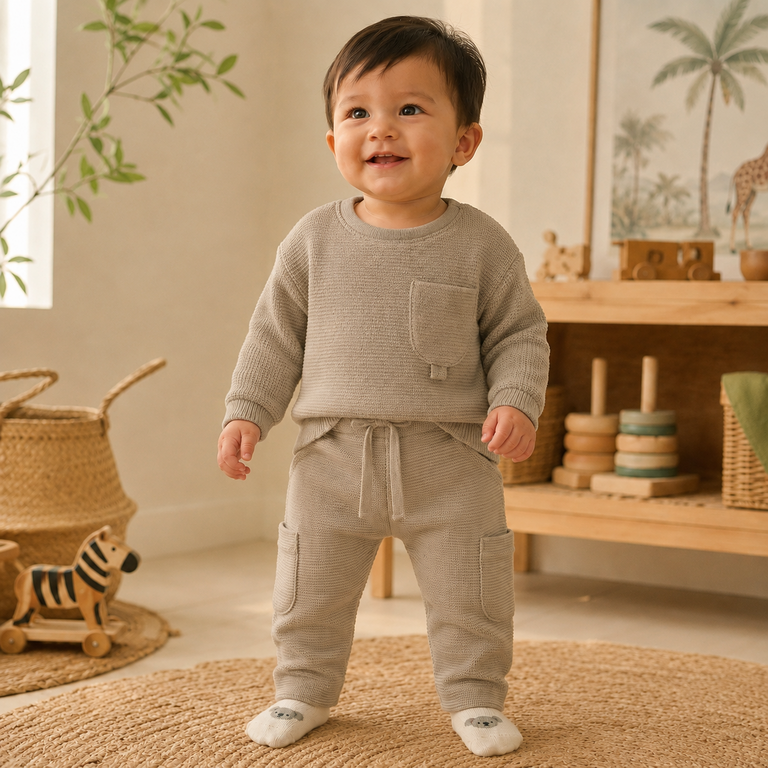 Broekje Baldrian (vintage khaki)