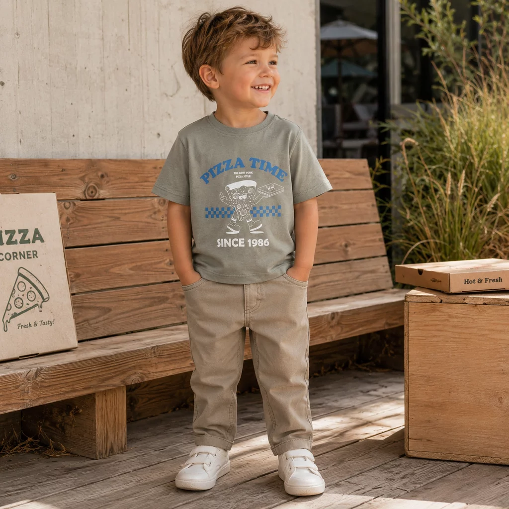 Broek twill TAPARED Silas (chincilla)