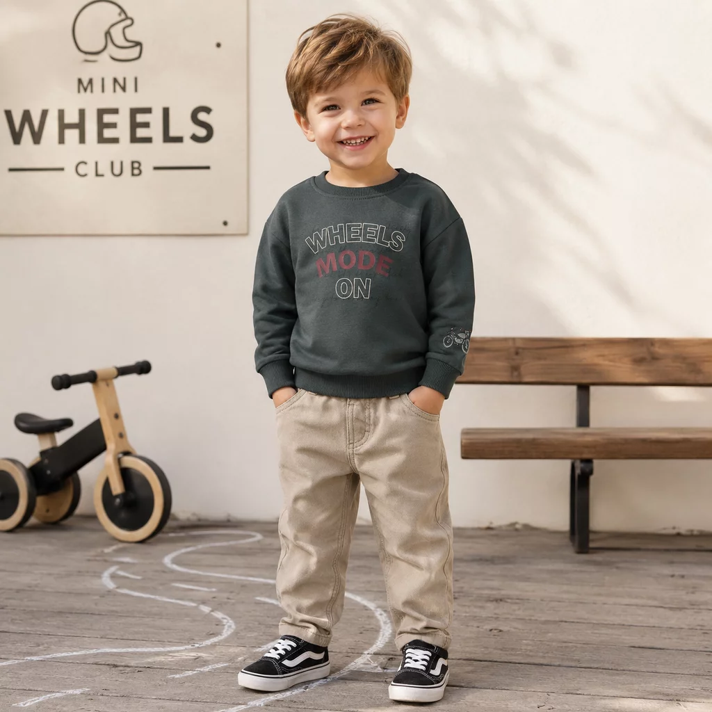 Broek twill TAPARED Silas (chincilla)