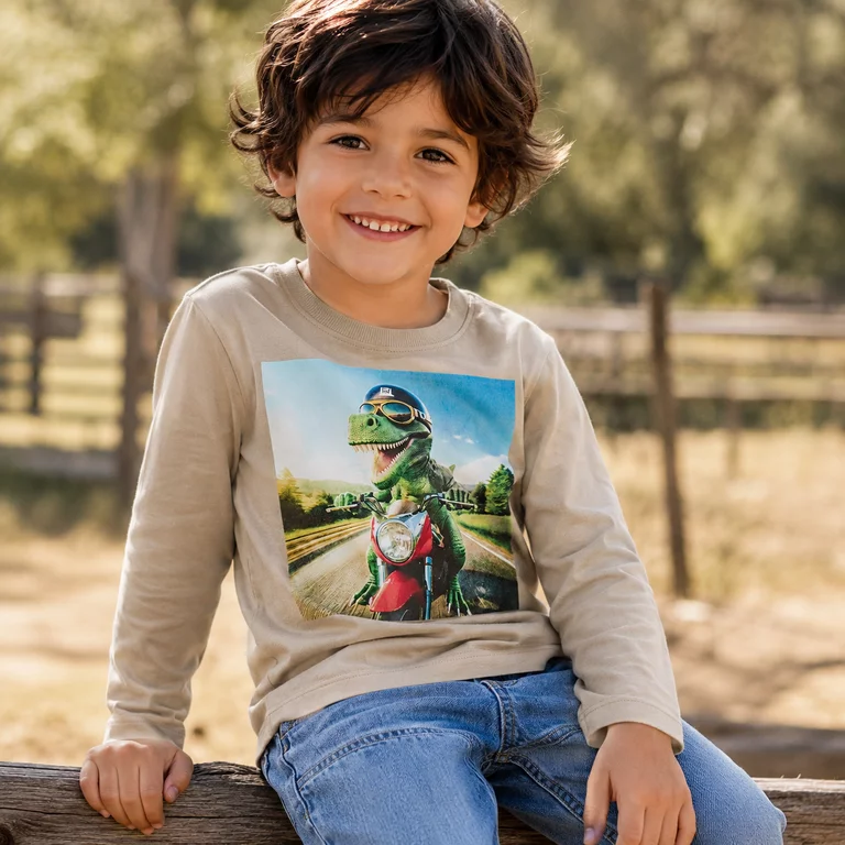 T-shirt Vota (vintage khaki dino)