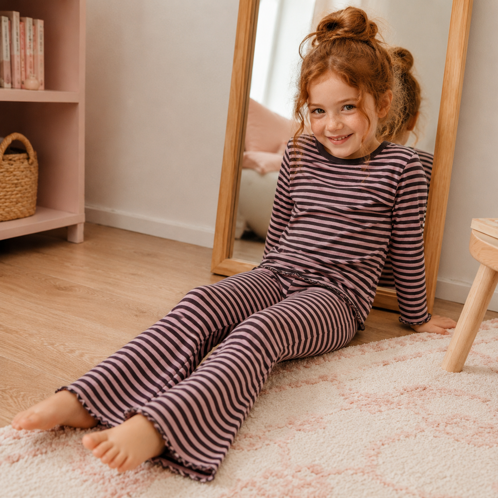 Broek BOOTCUT (blackberry wine)