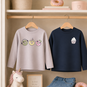 Name It Twee longsleeves LOOSE Violet (navy blazer/lilac marble)