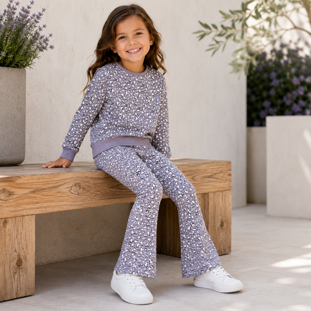 Broek FLARED Bearta (lavender gray)