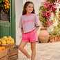 Looxs T-shirt (pink summer stripe)