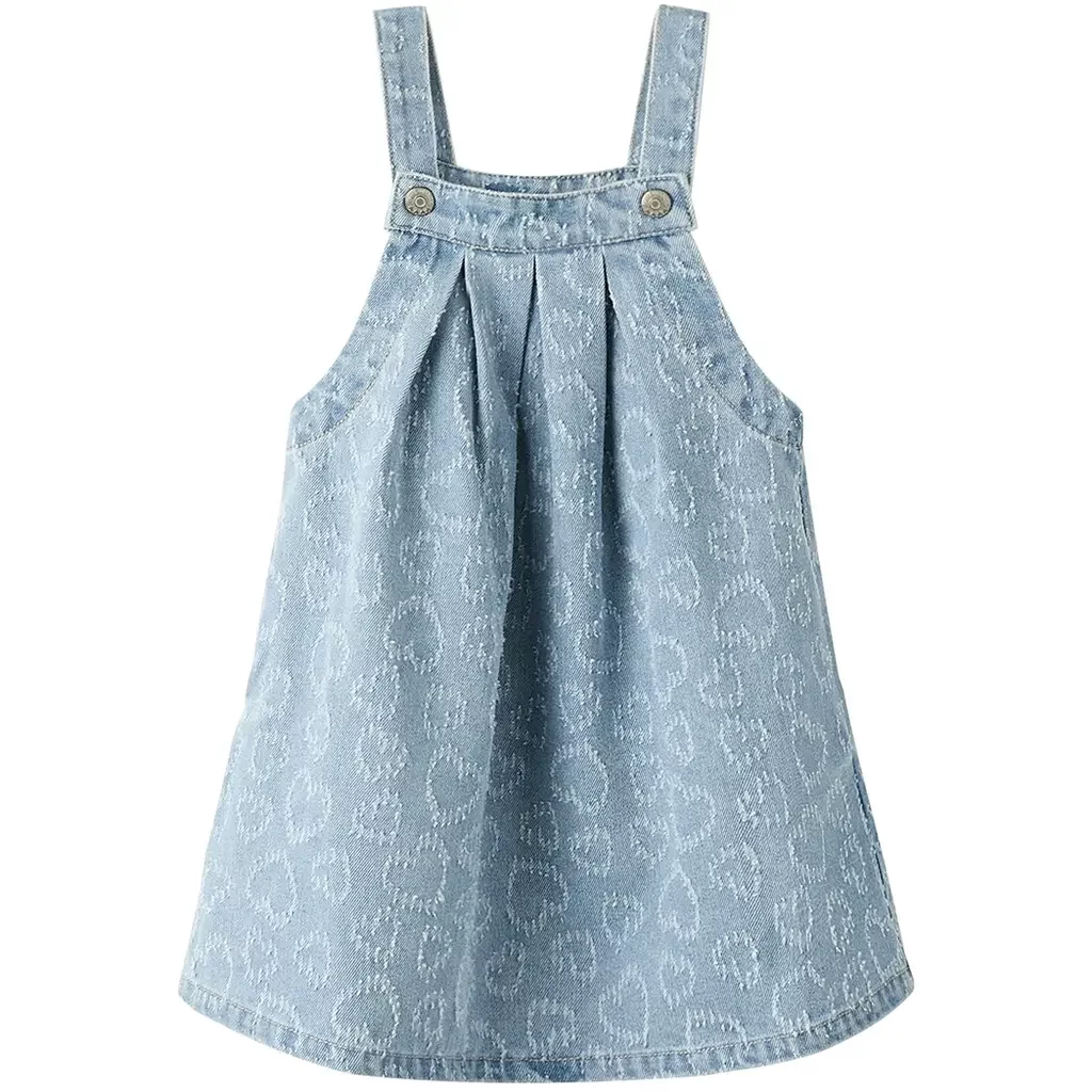 Spijkerjurkje Hallie (light blue denim hearts)