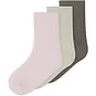 Name It Drie paar sokken Nobba (almond milk/brown lentil/cradle pink)