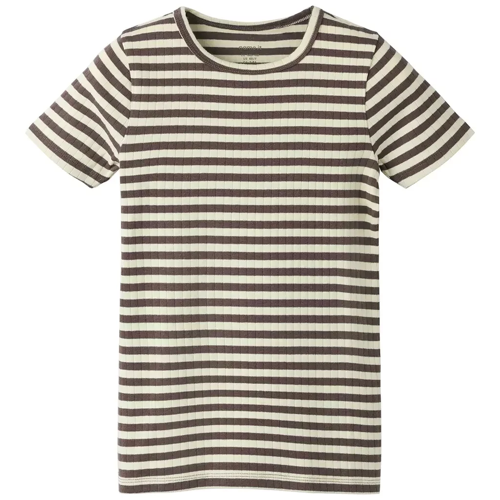 T-shirt rib streep Suraja (shoppping bag/afterglow)