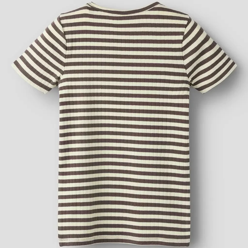 T-shirt rib streep Suraja (shoppping bag/afterglow)