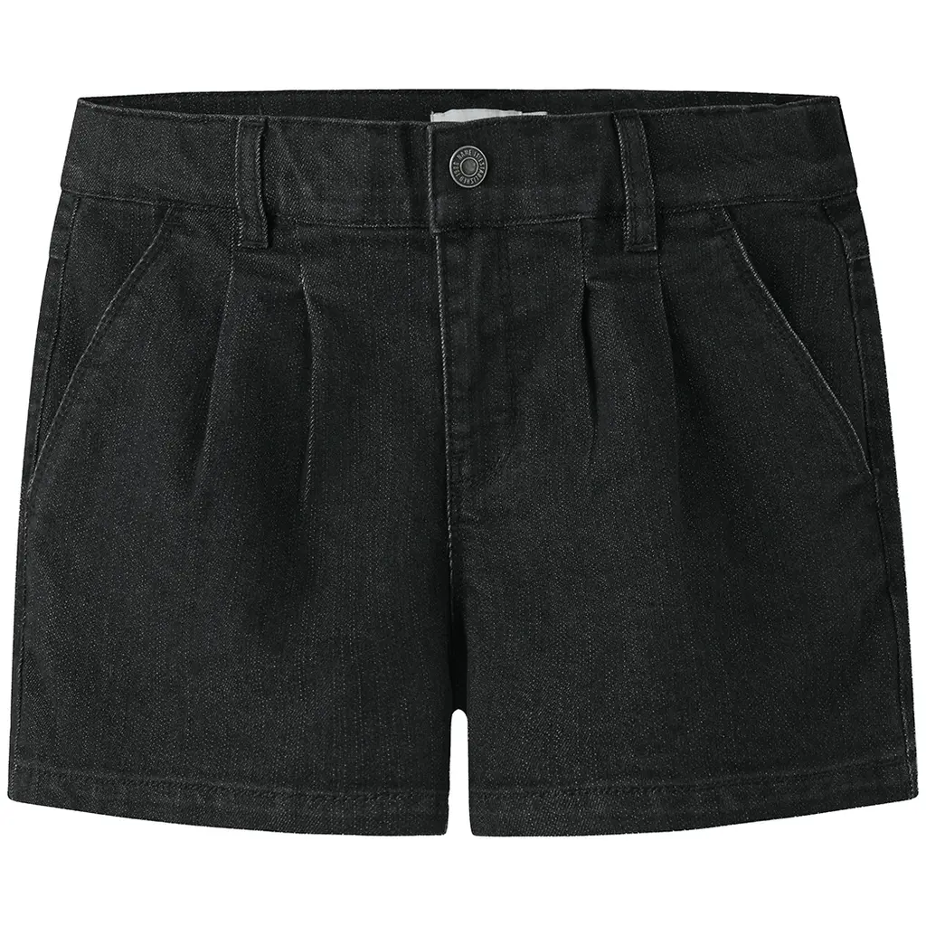 Korte broek plooien REGULAR FIT Rose (black denim)