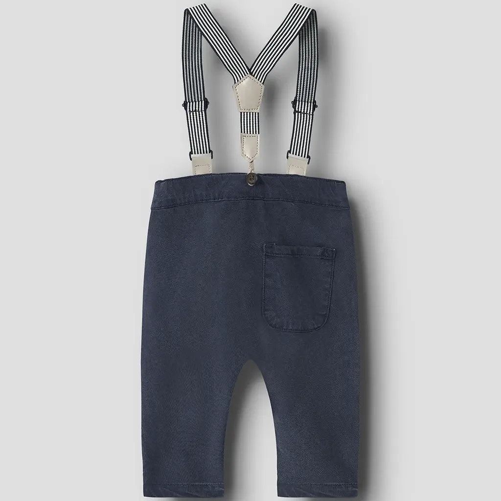 Broekje bretels twill Ben (navy blazer)