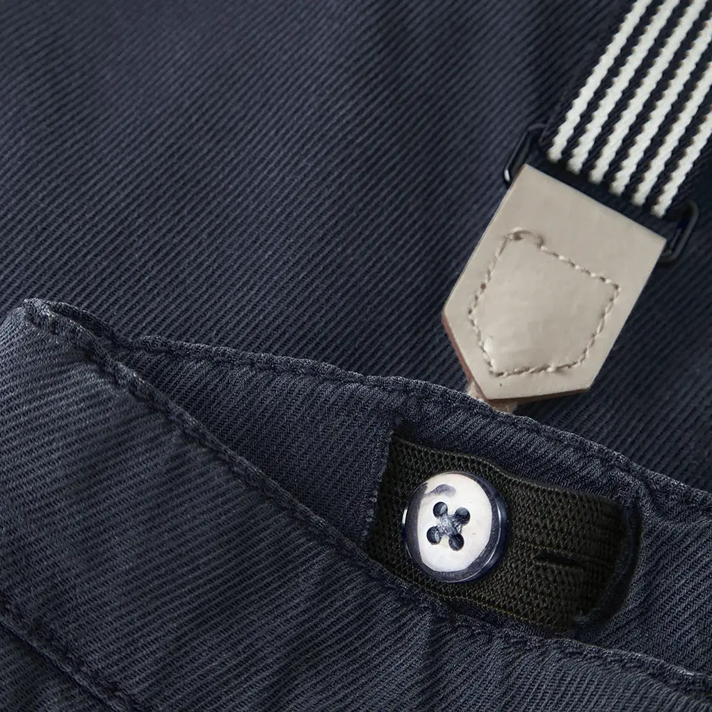 Broekje bretels twill Ben (navy blazer)