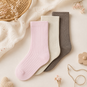 Name It Drie paar sokken Nobba (almond milk/brown lentil/cradle pink)