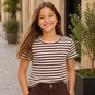 Name It T-shirt rib streep Suraja (shoppping bag/afterglow)