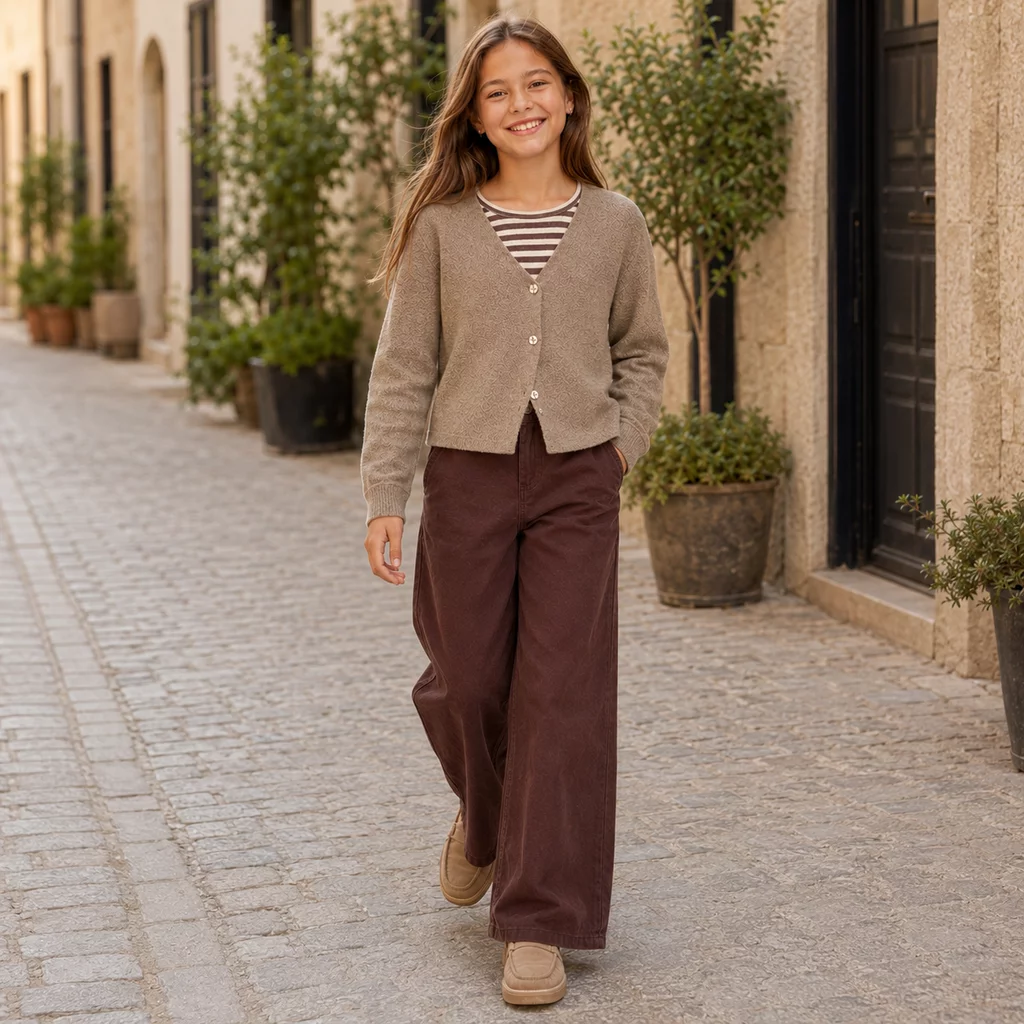 T-shirt rib streep Suraja (shoppping bag/afterglow)