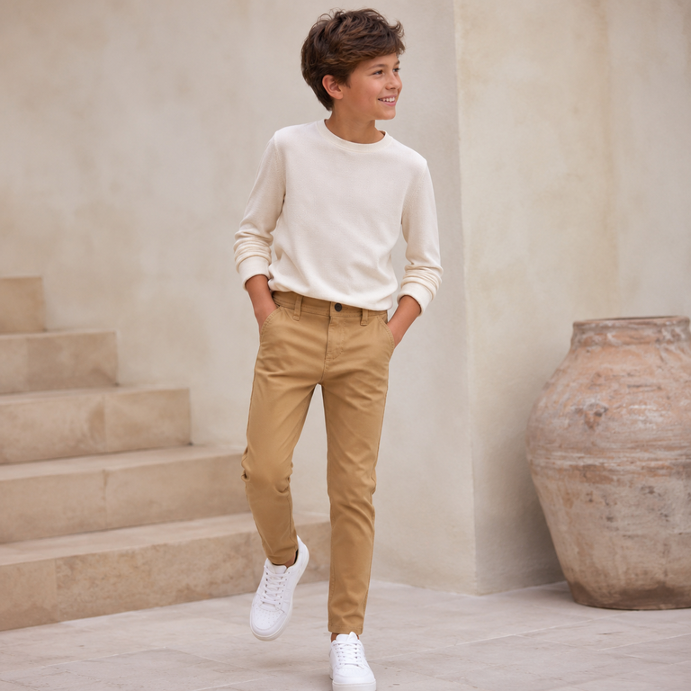 OP=OP! Broek chino slim fit Silas (kelp)