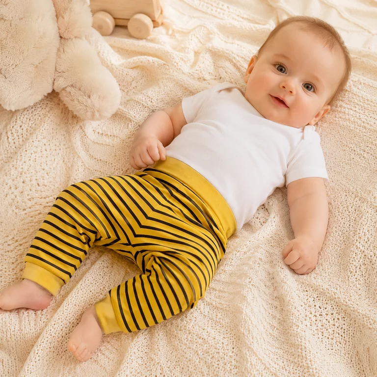 Broekje Mickey Oben (amber gold)