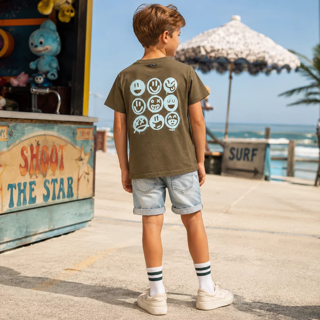 T-shirt Surface backprint (military olive)