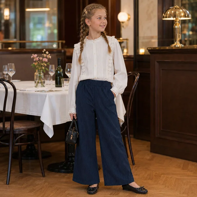 Broek WIDE FIT Syeliz (dark sapphire)