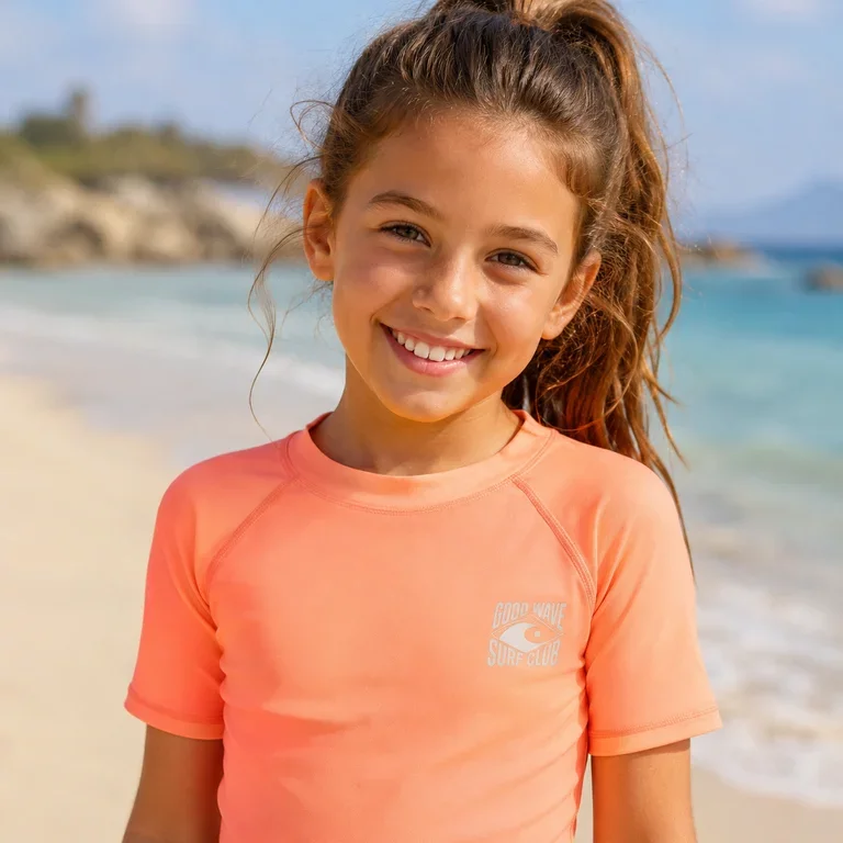 Zwemshirt UV Piaui (bright coral)