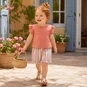 Dirkje Tweedelig setje (light pink) - t-shirtje met kort broekje