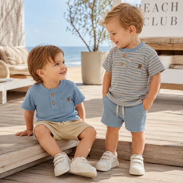 Twee t-shirts granddad (blue)