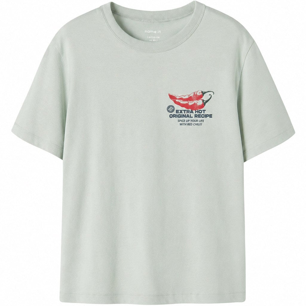 T-shirt Hikko backprint (pale aqua)