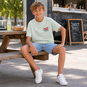 Name It T-shirt Hikko backprint (pale aqua)