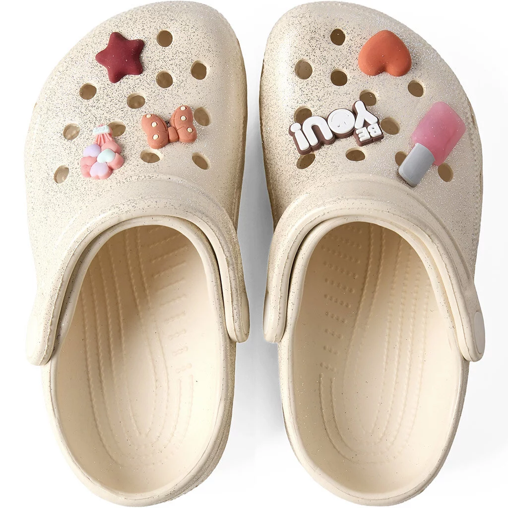 Clogs Fame (créme de pêche glitter)