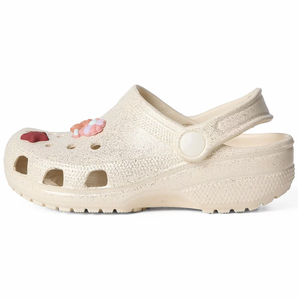 Clogs Fame (créme de pêche glitter)