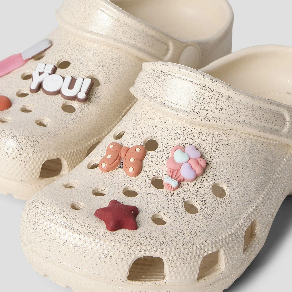 Clogs Fame (créme de pêche glitter)
