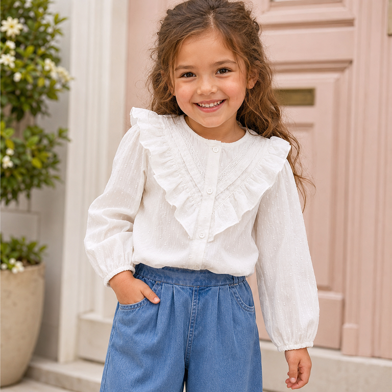 Blouse Tashja (cloud dancer)