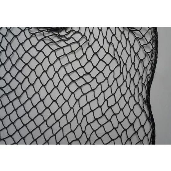 Nylon net geknoopt zwart 27mm maas  - extra dikke draad