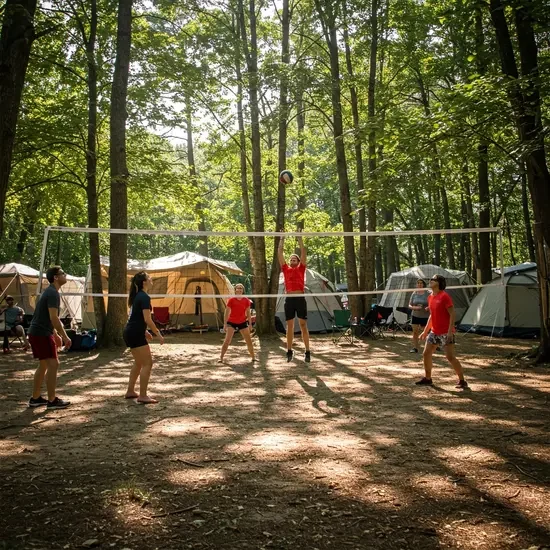 Volleybalnet voor recreatief gebruik, inclusief stokken 100 mm maas
