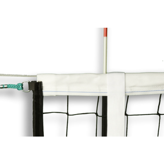Duranet 180 cm rood/wit antenne volleybalnet