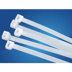 Tie-Wrap kabelbinder wit 4.80 * 300 mm. 100 stuks per verpakking.
