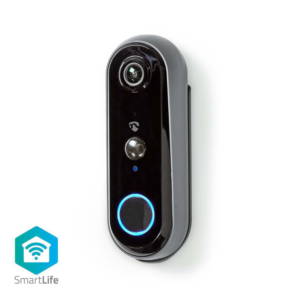 Videoportero inalámbrico SmartLife con batería, HD 1080p, WiFi, carcasa  gris 
