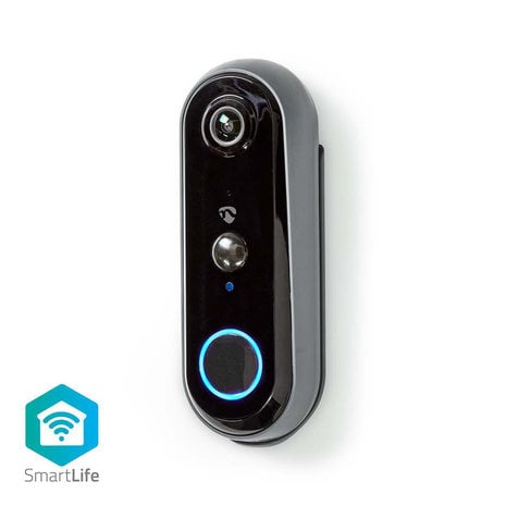 Nedis Videoportero inalámbrico SmartLife con batería, HD 1080p, WiFi,  carcasa gris, ranura Micro SD