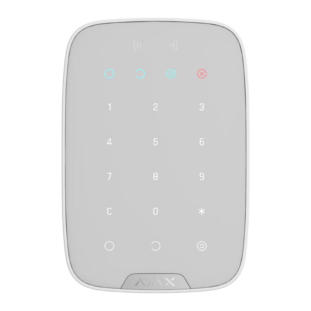 Ajax KeyPad Wireless, White - Alarmsysteemexpert.nl