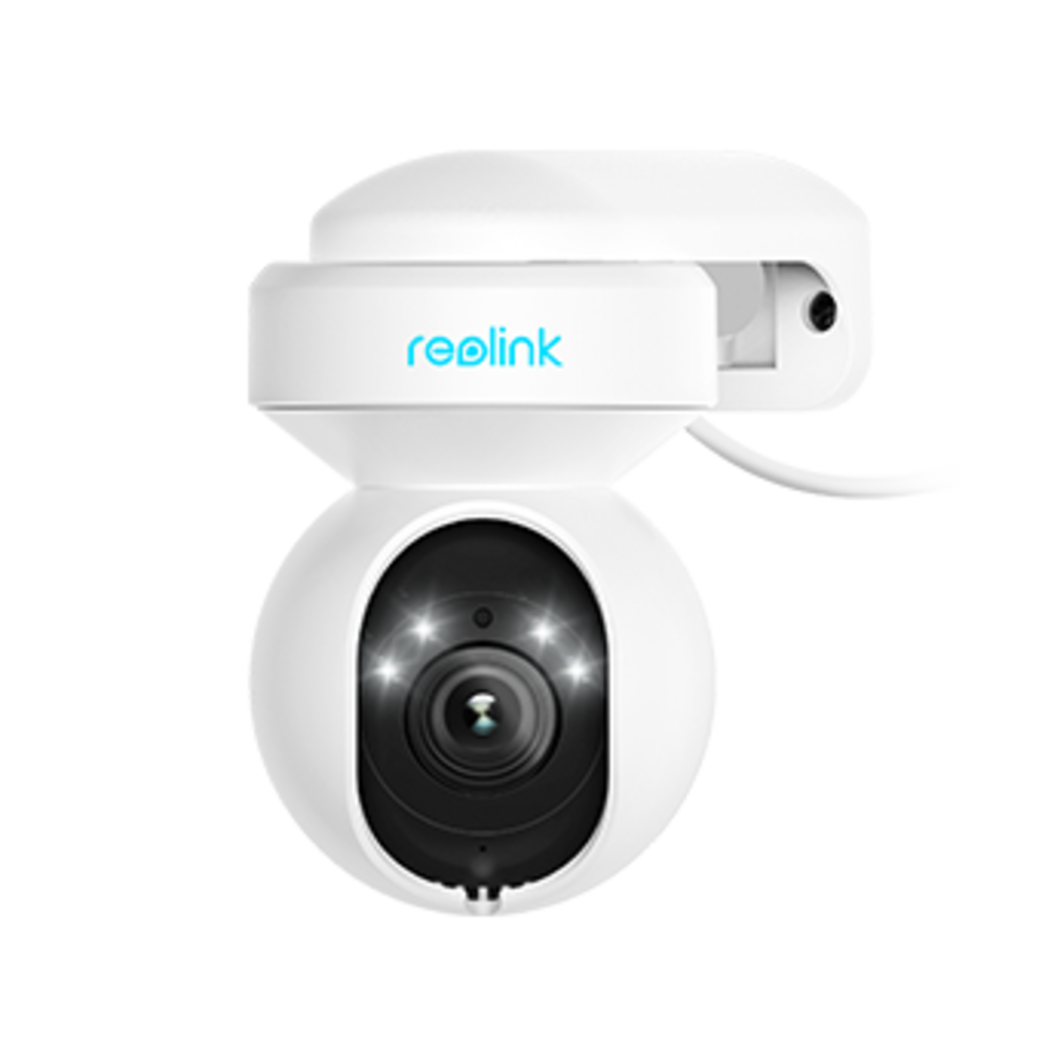 Reolink E1 Outdoor White, cámara inteligente WiFi PTZ de doble banda de 5MP  con foco 