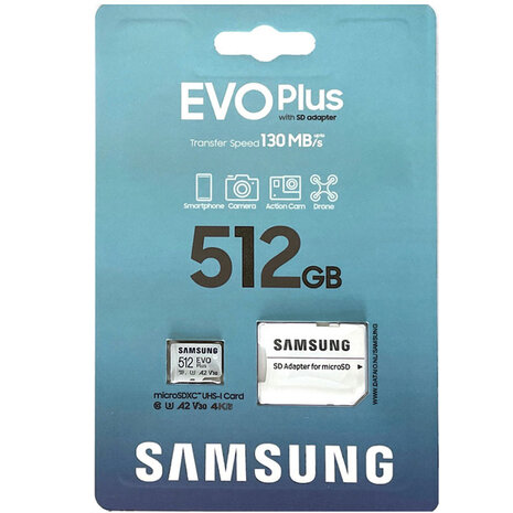 Carte mémoire Samsung MicroSDXC Classe 10 128 Go EVO Plus 