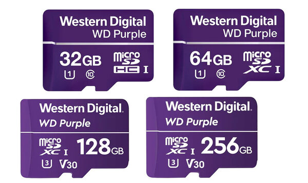 Cartão de memória micro-SD 64 GB WD Purple™ Micro-SD 64 GB