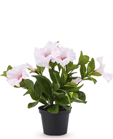 Kunstbloem Petunia plant 25 cm roze