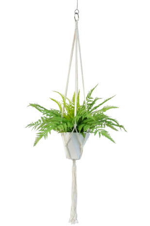 Kunst hangplant Varen 100 cm met hangsysteem