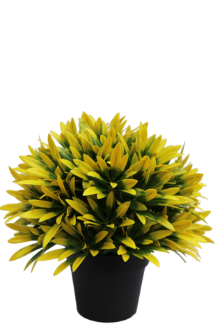 Kunstplant Yellow sun in pot 22 cm UV