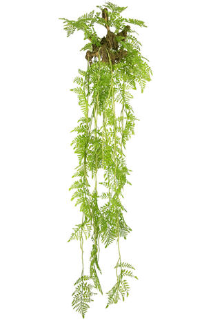 Kunst hangplant Varen 120 cm met hangsysteem