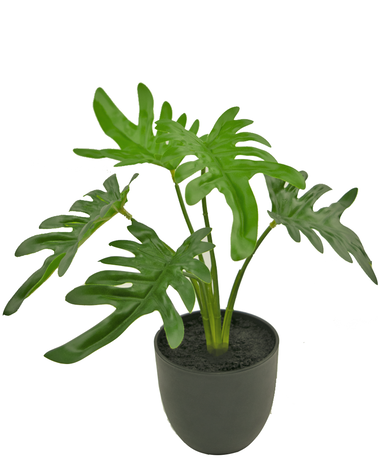 Greenmoods Kunst Philodendron 26 cm in sierpot zwart