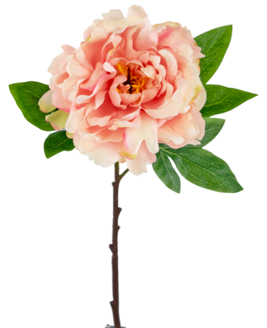 Greenmoods Kunstbloem Pioenroos 61 cm zacht roze