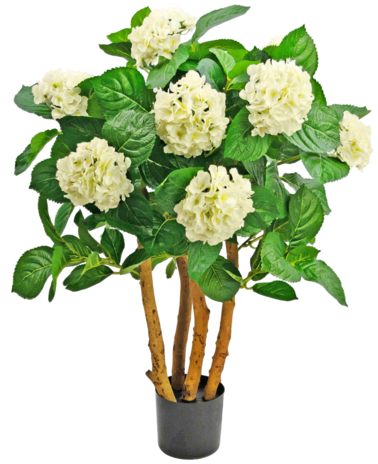 Greenmoods Kunstplant Hortensia 85 cm wit