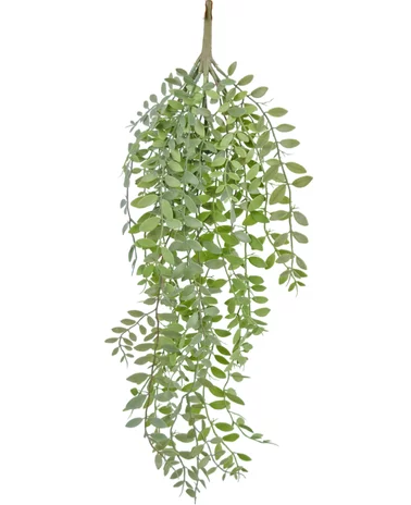 Greenmoods Kunst hangplant Pumila/Eucalyptus 76 cm